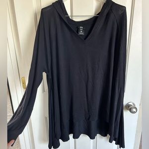 Hooded Long Sleeve Poncho